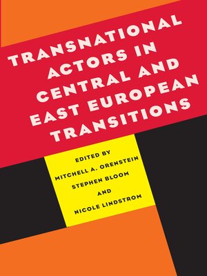 cover image of Transnational Actors in Central and East European Transitions